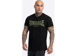 T-Shirt Uomo Regular Fit Townhead Nero/Olive Xxl Lonsdale