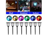 Luce Solare Da Giardino, 6 Pezzi Di Lampade Solari Per Luci Esterne A Led Impermeabili, Illuminazione Solare Auto-Accesa/Spenta, Decorazione Luminosa Per Giardino, Patio, Prato, 6 Cambi Di Colore