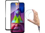 Wozinsky Copertura Completa Flexi Nano Glass Foil Con Cornice Samsung Galaxy M51 Nero