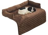 Coperta Per Cani, Coperta Per Cani Fatta A Mano, Tappetino Per Cani, Tappetino Per Animali, Protezione Antiscivolo Per Cani E Gatti (Marrone, 75X75 Cm)