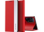 Custodia Oppo Find X5 Pro, Custodia Magnetica In Finto Cuoio Con Funzione Stand Per Oppo Find X5 Pro Rosso