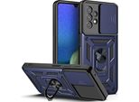 Galaxy A13 4G Custodia Con Anello, Supporto, Protezione Fotocamera, Paraurti In Tpu, Custodia In Silicone Per Samsung Galaxy A13 4G Blu