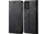 Custodia Galaxy A73 5G, Custodia In Pelle A Portafoglio Con Chiusura Magnetica E Supporto Per Samsung Galaxy A73 5G Nero