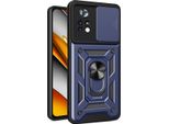 Xiaomi Poco X4 Pro 5G Custodia Con Anello, Supporto, Protezione Della Fotocamera, Paraurti In Tpu, Custodia In Silicone Per Xiaomi Poco X4 Pro 5G Blu