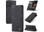Galaxy A13 4G Case, Retro Custodia In Finto Cuoio Con Funzione Di Stand Custodia Protettiva Per Samsung Galaxy A13 4G Nero