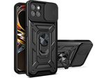 Custodia Realme 8I Con Anello, Supporto, Protezione Fotocamera, Paraurti In Tpu, Custodia In Silicone Per Oppo Realme 8I Nero