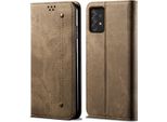 Custodia Galaxy A23 4G, Custodia Protettiva In Pelle Con Funzione Di Stand Per Samsung Galaxy A23 4G Khaki