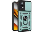 Xiaomi Poco X4 Pro 5G Custodia Con Anello, Supporto, Protezione Fotocamera, Paraurti In Tpu, Custodia In Silicone Per Xiaomi Poco X4 Pro 5G Verde