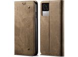Custodia Redmi K50 Pro, Custodia A Portafoglio In Pelle Con Chiusura Magnetica E Supporto Per Xiaomi Redmi K50 Pro Khaki
