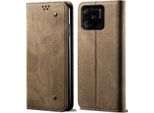 Custodia Redmi 10C, Custodia A Portafoglio In Pelle Con Chiusura Magnetica E Supporto Per Xiaomi Redmi 10C Khaki Khaki