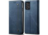 Custodia Galaxy A73 5G, Custodia In Pelle Con Chiusura Magnetica E Supporto Per Samsung Galaxy A73 5G Blu