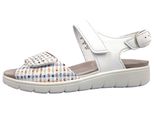 Semler Scarpe Donna Sandali Confortevole Sandalo Bianco Tempo Libero, Misura Della Scarpa: Eur 39 | Uk 6
