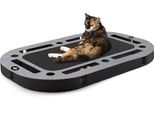 Playplate | Parco Giochi Per Gatti Con Tiragraffi | Canadian Cat | Black Edition | Aspetto Concreto
