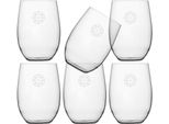Set Di 6 Bicchieri Da Bibita Lunghi, Infrangibili - Pacific