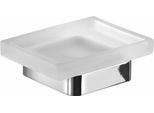 Sapho Gedy Samoa - Portasapone Con Supporto, Vetro Satinato/Cromo A81113