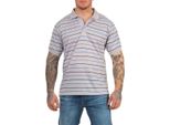 Polo Da Uomo Elasticizzata A Manica Corta; Grigio Blu L