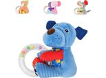 Peluche Lorelli Per Neonati, Anello Con Sonaglio, Giocattolo Da Afferrare, Sonaglio, Peluche, Dalla Nascita Blu
