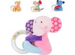 Peluche Lorelli, Anello Con Sonaglio, Giocattolo Da Afferrare, Sonaglio, Peluche, Dalla Nascita Rosa
