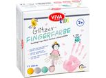 Viva Decor Pittura A Dita "Viva Kids"" Set Di 4 Glitter"