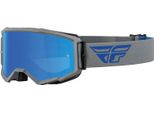 Fly Racing Zone Logo Motocross Brille, Grau/Blau