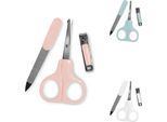 Baby Care Set Manicure Per Bambini Set Per La Cura Delle Unghie Forbici Per Unghie, Tagliaunghie, Lima Per Unghie Rosa