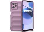Oppo Realme C35 Custodia, Morbido Tpu Silicone Antiurto Custodia Protettiva Per Oppo Realme C35 Viola