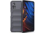 Xiaomi Poco X4 Pro 5G Custodia, Custodia Protettiva In Silicone Tpu Morbido Antiurto Per Xiaomi Poco X4 Pro 5G Grigio Scuro