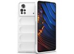 Xiaomi Poco X4 Pro 5G Custodia, Custodia Protettiva In Silicone Tpu Morbido Antiurto Per Xiaomi Poco X4 Pro 5G Bianco