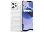 Oppo Realme C35 Custodia, Custodia Protettiva In Silicone Tpu Morbido Antiurto Per Oppo Realme C35 Bianco