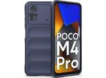 Xiaomi Poco M4 Pro 4G Custodia, Custodia Protettiva In Silicone Tpu Morbido Antiurto Per Xiaomi Poco M4 Pro 4G Blu Scuro