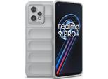 Oppo Realme 9 Pro+ Custodia, Custodia Protettiva In Silicone Tpu Morbido Antiurto Per Oppo Realme 9 Pro+ Grigio