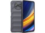 Xiaomi Poco X3 Custodia, Custodia Protettiva In Silicone Tpu Morbido Antiurto Per Xiaomi Poco X3 Nfc / X3 Pro Grigio Scuro