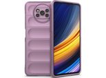 Xiaomi Poco X3 Custodia, Morbido Tpu Silicone Antiurto Antiscivolo Custodia Protettiva Per Xiaomi Poco X3 Nfc / X3 Pro Viola