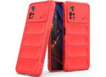 Xiaomi Poco X4 Pro 5G Custodia, Custodia Protettiva In Silicone Tpu Morbido Antiurto Per Xiaomi Poco X4 Pro 5G Rosso