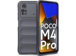 Xiaomi Poco M4 Pro 4G Custodia, Custodia Protettiva In Silicone Tpu Morbido Antiurto Per Xiaomi Poco M4 Pro 4G Grigio Scuro