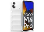 Xiaomi Poco M4 Pro 4G Custodia, Morbido Tpu Silicone Antiurto Antiscivolo Custodia Protettiva Per Xiaomi Poco M4 Pro 4G Bianco