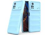 Xiaomi Poco X4 Pro 5G Custodia, Custodia Protettiva In Silicone Tpu Morbido Antiurto Per Xiaomi Poco X4 Pro 5G Blu