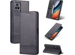 Redmi K50 Pro Custodia In Pelle, Flip Cover Wallet Case Chiusura Magnetica Stand Custodia Protettiva Per Xiaomi Redmi K50 / K50 Pro Nero