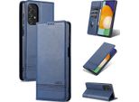 Galaxy A23 Custodia In Pelle, Flip Cover Wallet Case Chiusura Magnetica Stand Custodia Protettiva Per Samsung Galaxy A23 5G Blu