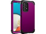 Custodia Per Samsung Galaxy A53 5G Hybrid 3In1 Pc E Tpu Antiurto, Custodia Resistente Viola