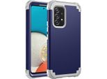 Custodia Per Samsung Galaxy A53 5G Hybrid 3In1 Pc E Tpu Antiurto, Custodia Resistente Blu