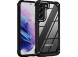 Custodia Per Samsung Galaxy S23+, Paraurti Ibrido In Pc Tpu Trasparente E Custodia Antiurto Nera