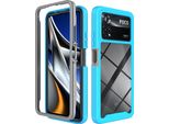 Xiaomi Poco X4 Pro 5G Case, Hybrid Transparent Back Rugged Tpu Bumper Antiscivolo Custodia Protettiva Full Body Per Xiaomi Poco X4 Pro 5G Blu