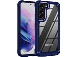 Custodia Per Samsung Galaxy S23, Paraurti Ibrido In Pc Tpu Trasparente E Custodia Antiurto Blu