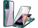 Custodia Xiaomi Poco M4 Pro 5G, Protezione Completa A 360° Con Protezione Del Display Integrata Per Xiaomi Poco M4 Pro 5G Verde