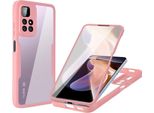 Xiaomi Poco M4 Pro 5G Case, Protezione Completa A 360° Con Protezione Del Display Integrata Per Xiaomi Poco M4 Pro 5G Rosa