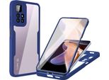 Xiaomi Poco M4 Pro 5G Case, Protezione Completa A 360° Con Protezione Del Display Integrata Per Xiaomi Poco M4 Pro 5G Blu