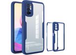 Xiaomi Poco M3 Pro 5G Case, Protezione Completa A 360° Con Protezione Del Display Integrata Per Xiaomi Poco M3 Pro 5G Blu