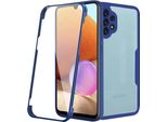 Samsung Galaxy A32 4G Custodia Protettiva, Protezione Dello Schermo Incorporata Custodia Per Cellulare Con Protezione Completa A 360 Gradi Per Samsung A32 4G Blu