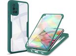 Custodia Samsung Galaxy A71 4G, Protezione Completa A 360° Con Protezione Del Display Integrata Per Samsung A71 4G Verde